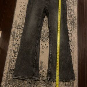 H&M DIVIDED Gray Washed Flare Jeans